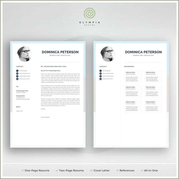 2 Page Resume Template For Freshers