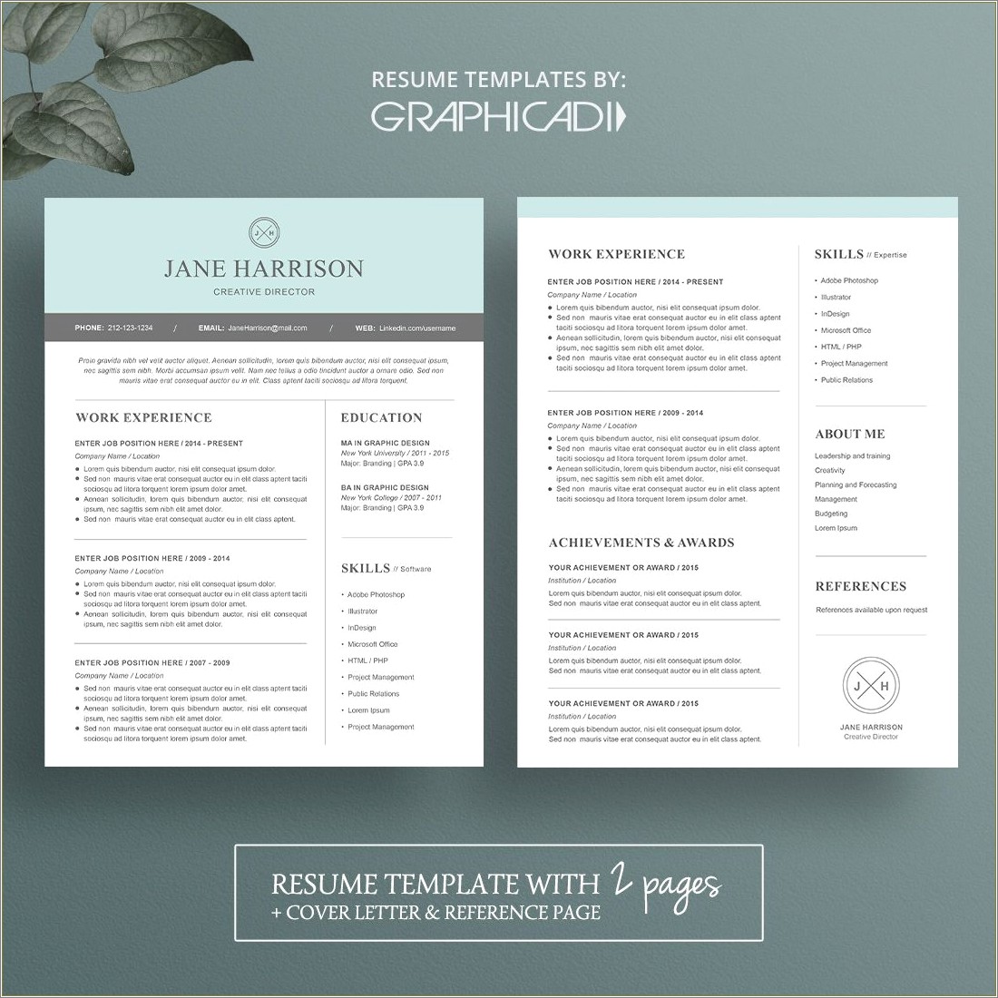 2 Page Word Resume Template Free