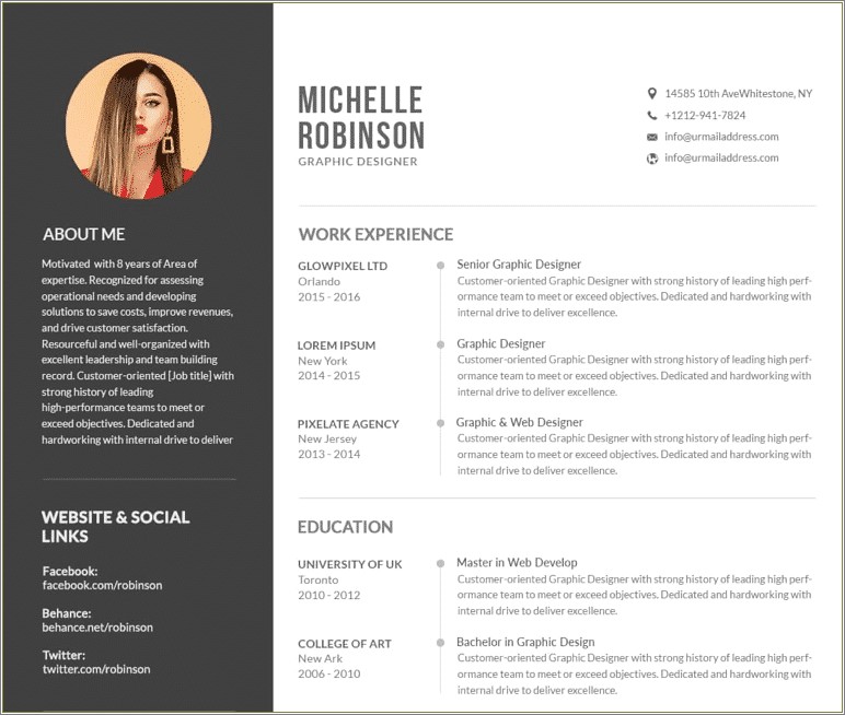 2016 Resume Example With No College Degree