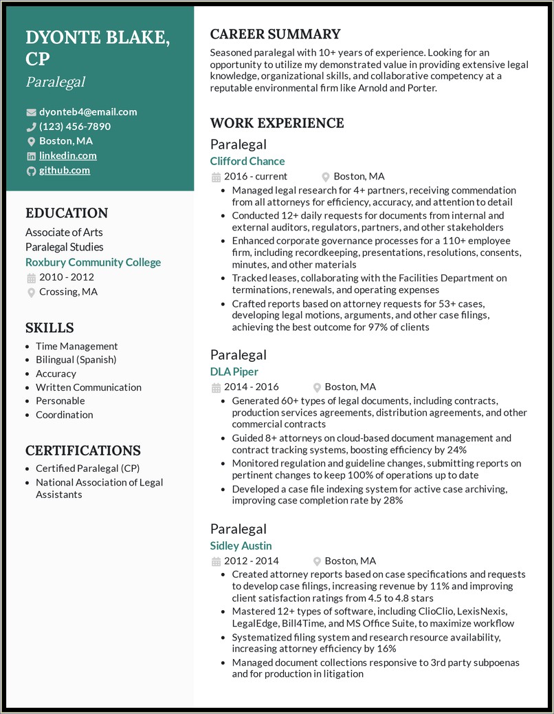 A List Of Valuable Skills For Paralegal Resumes