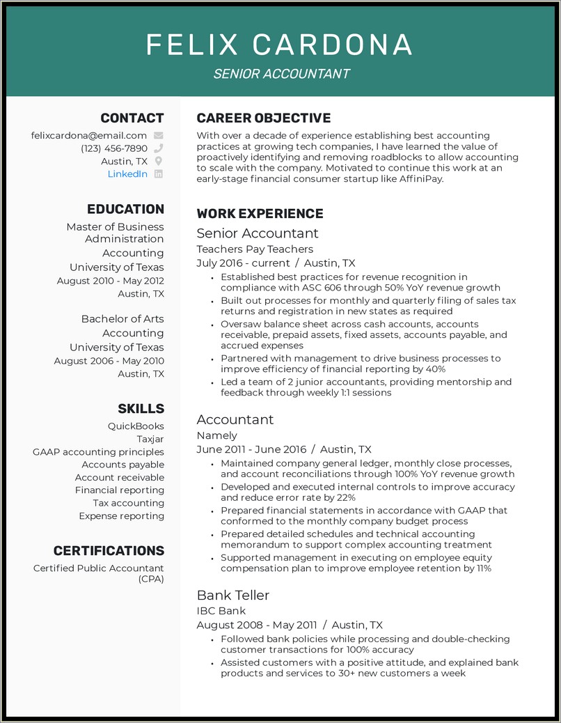 Account Officer Job Description For Resume