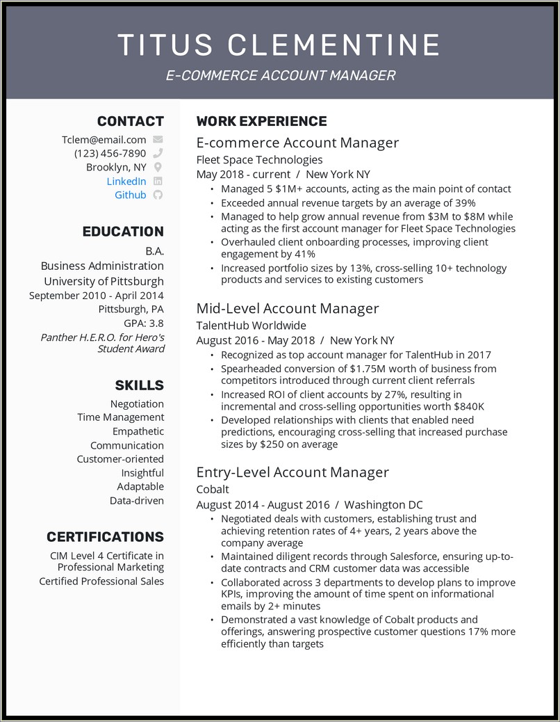 Another Word For Time Management Resume