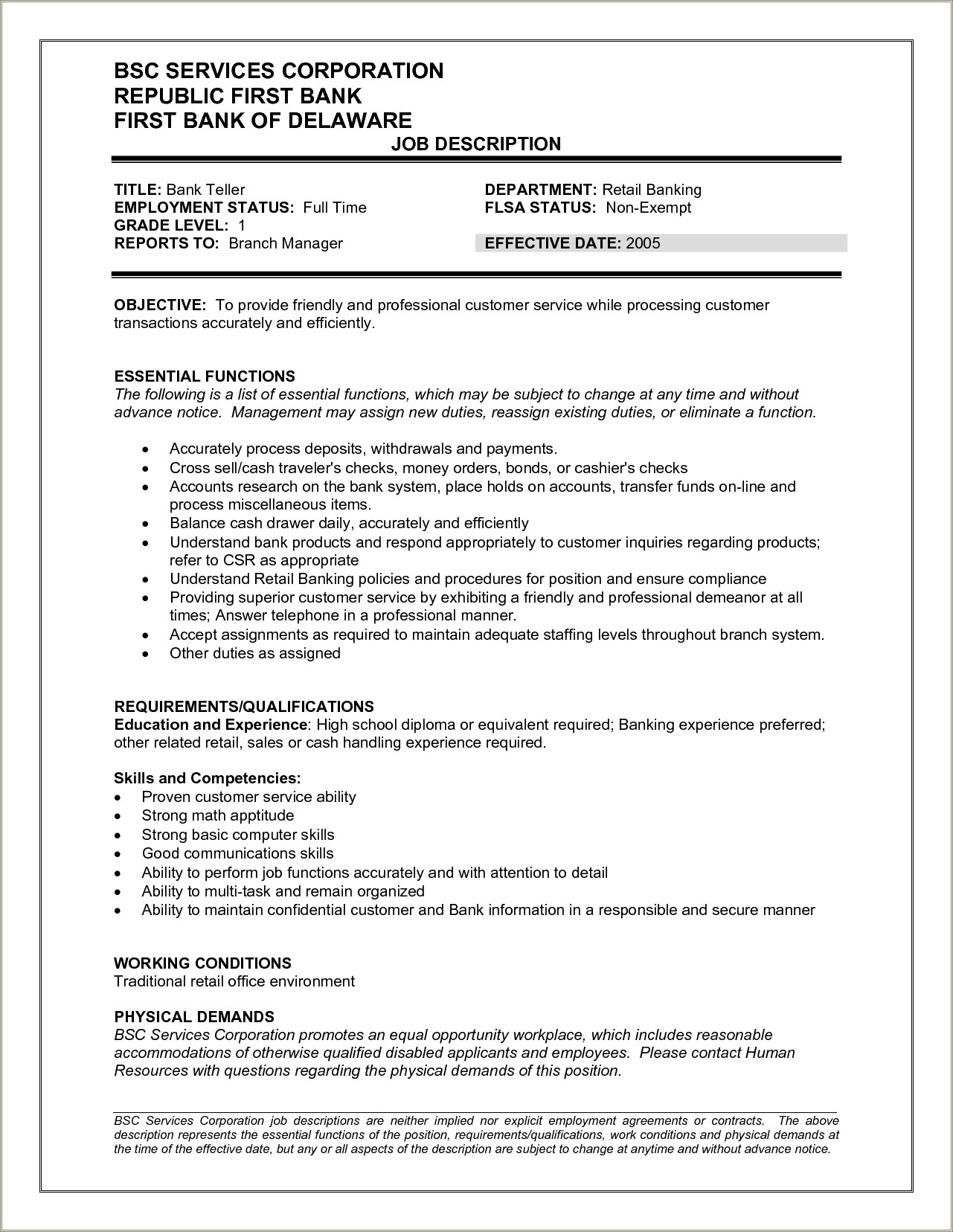 Bank Teller Resume Example With Restaurant Supervisor Experiencwe