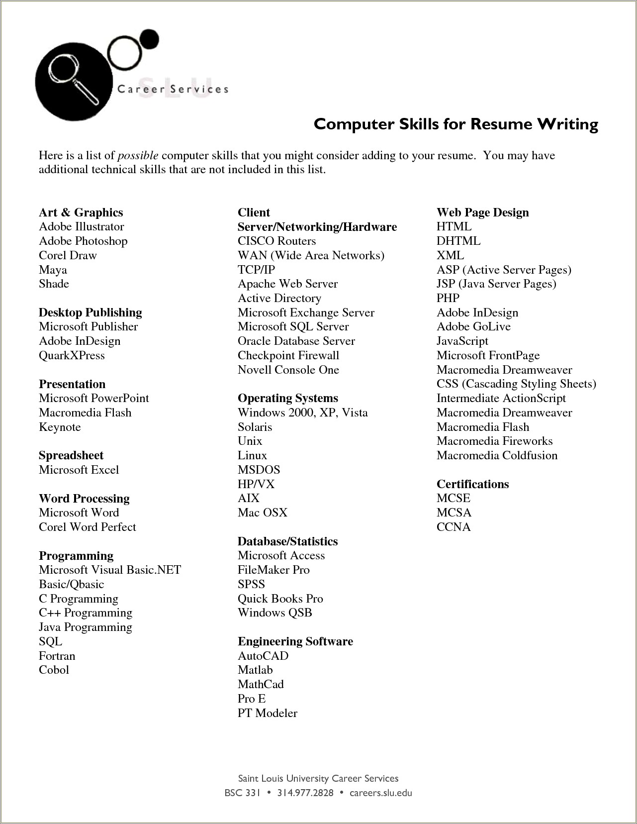 Basic Computer Skills List To Include In Resume