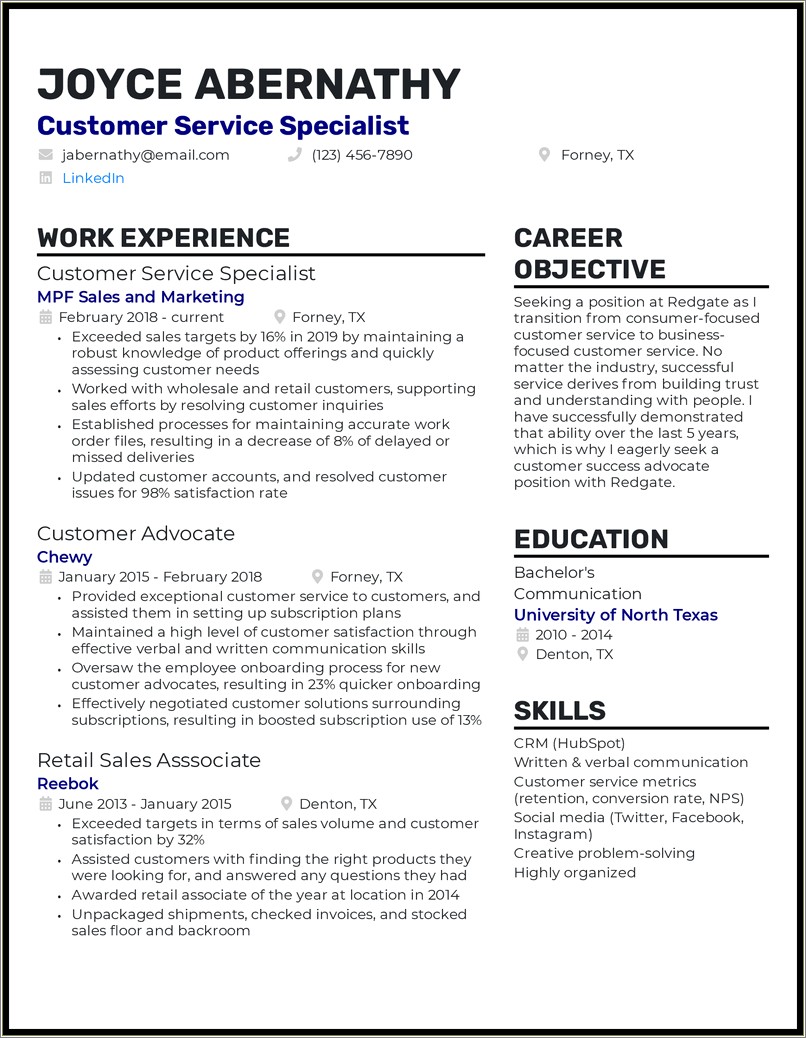 Best Skills For Customer Service Resume