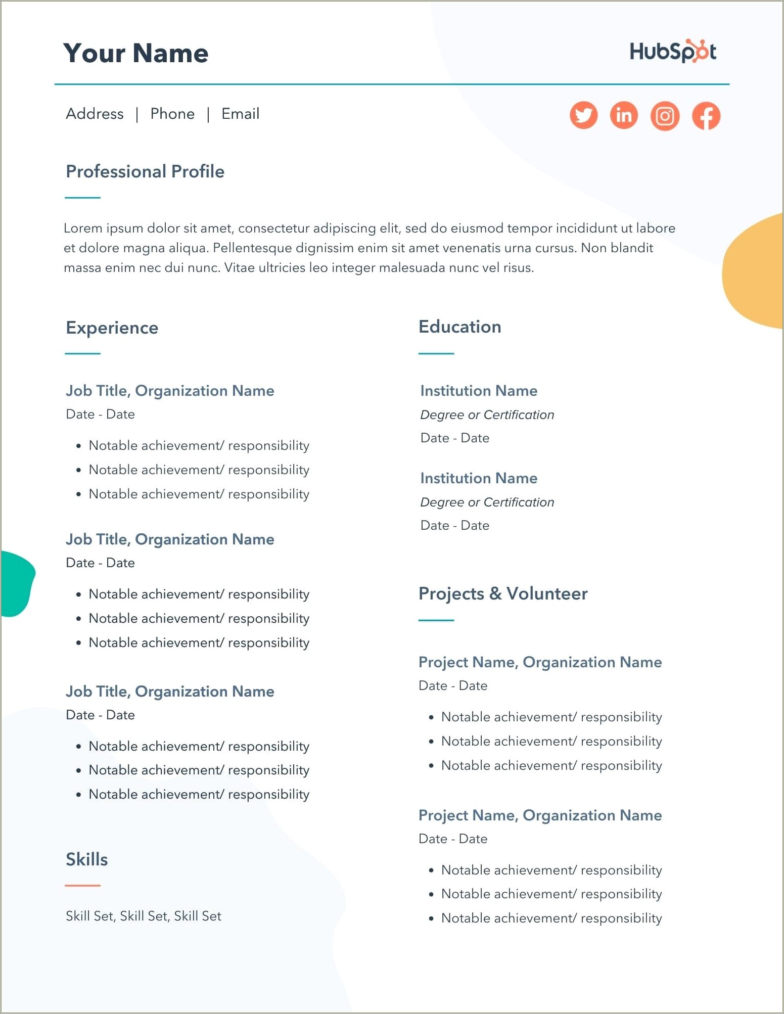 Can I Use A Resume Template