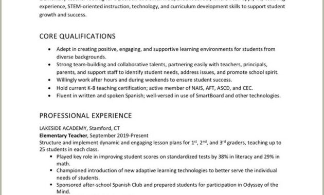 Career Objective For A Job Resume
