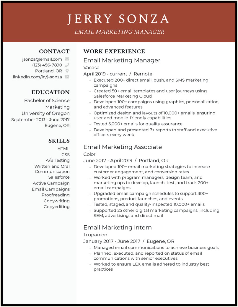 Cmo Resume Example Executive Marketing 2 Page
