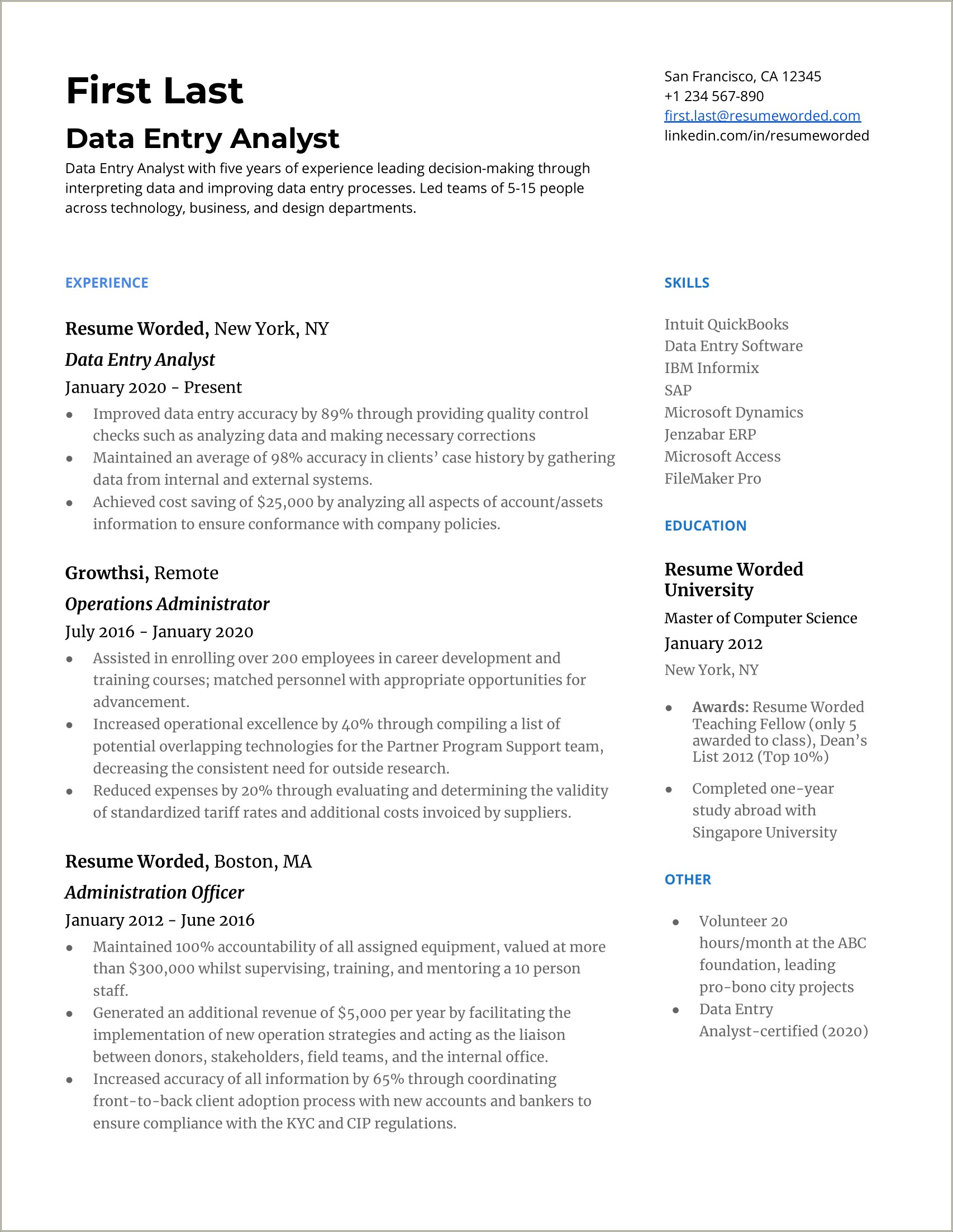 Corrections Officer Resume Template For Promotion