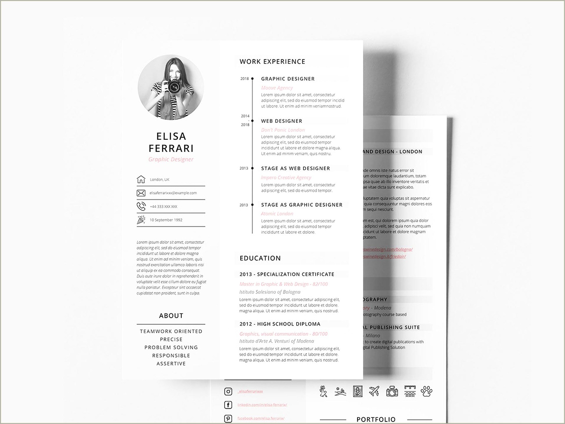 Creative Easy To Use Resume Templates