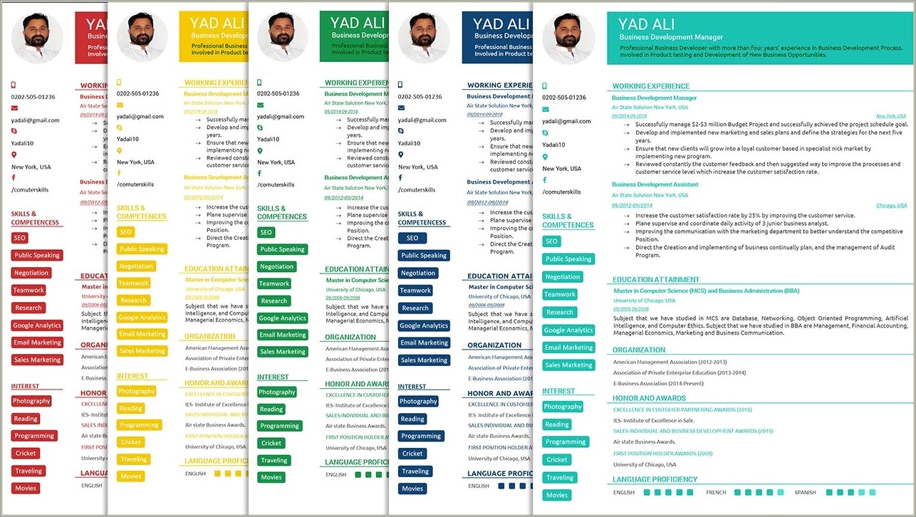 Creative Professional Resume Template Free Download