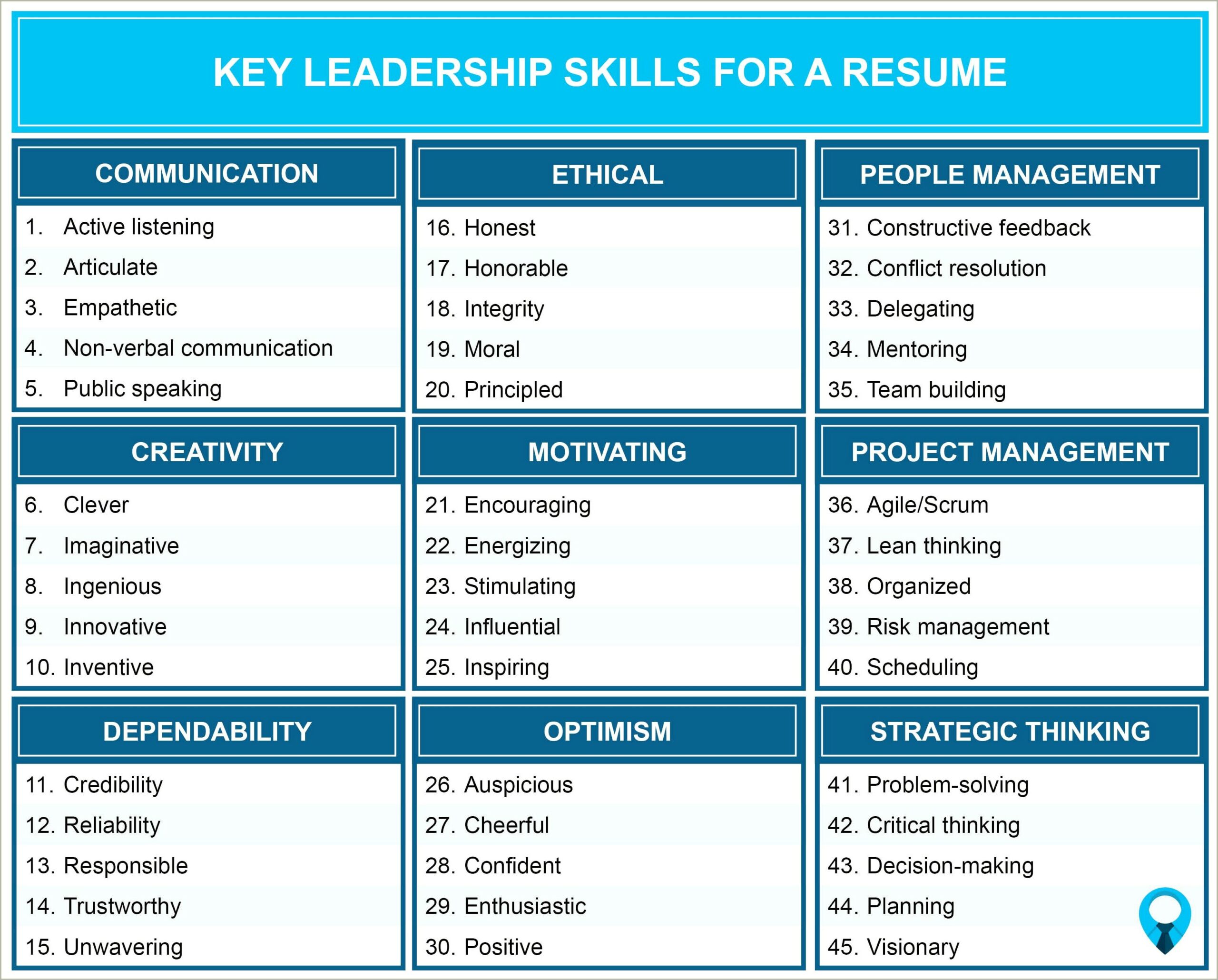 Describe Your Leadership Skills Examples Resume
