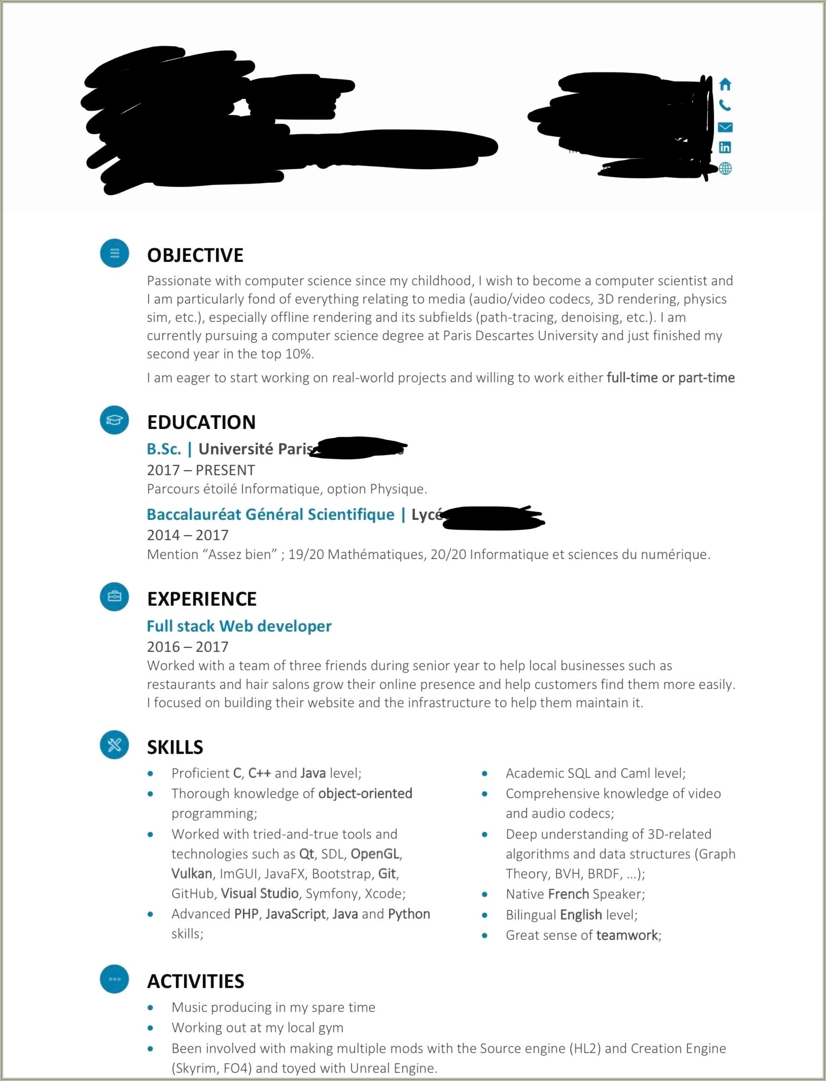 Do You Put Month On Resume Graduate
