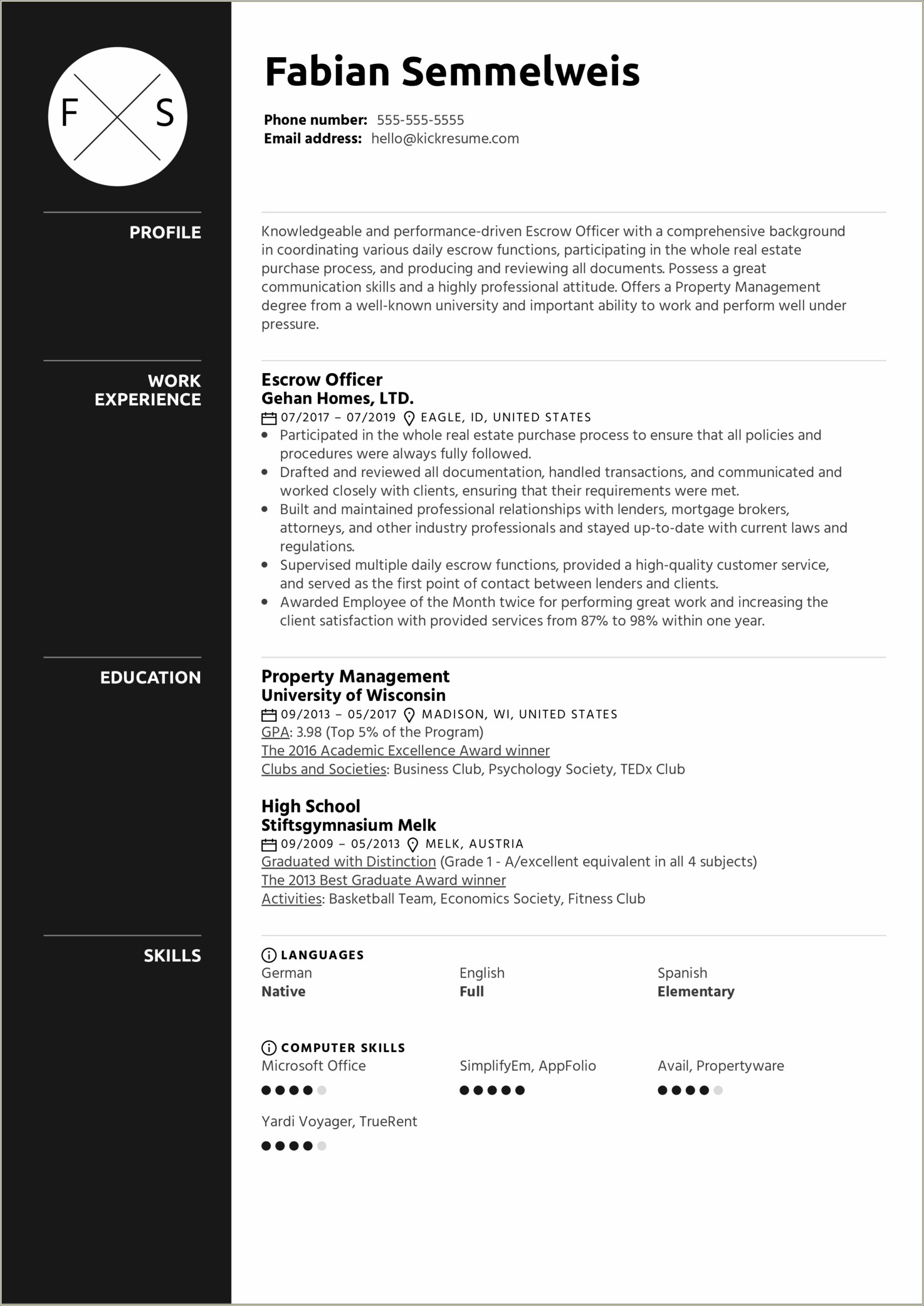 Escrow Officer Job Description For Resume