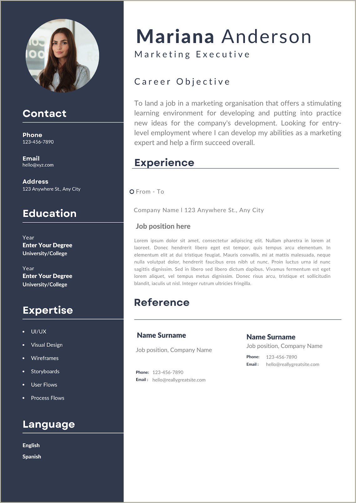 Example Of A Resume With An Objective Statement