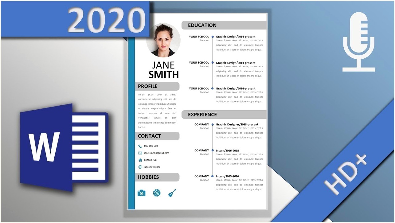 Find Resume Template On Microsoft Word