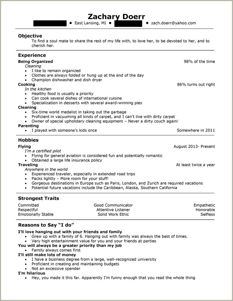Format Dates For Resume On Word