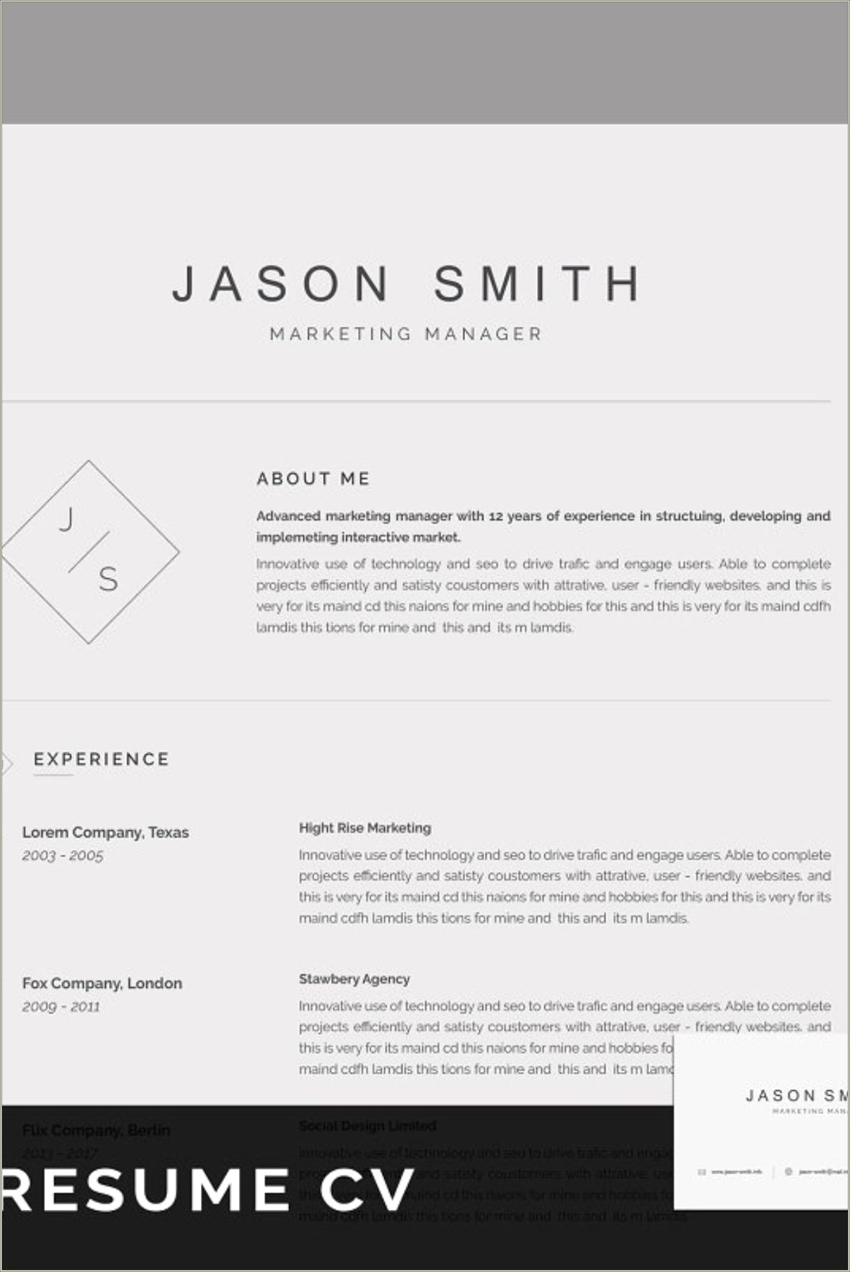Free Attractive Resume Templates Free Download