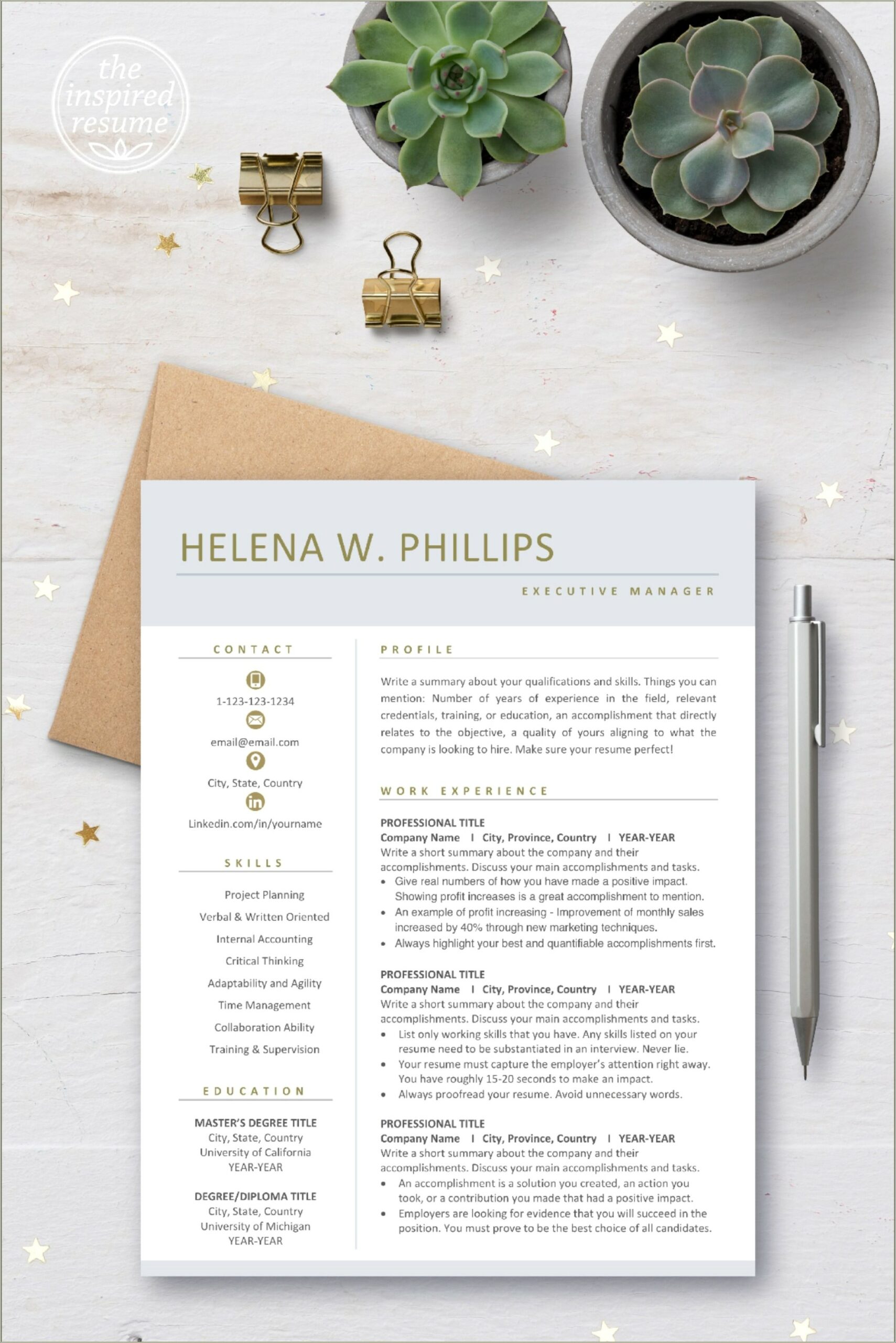Free Resume Template For Word Mac