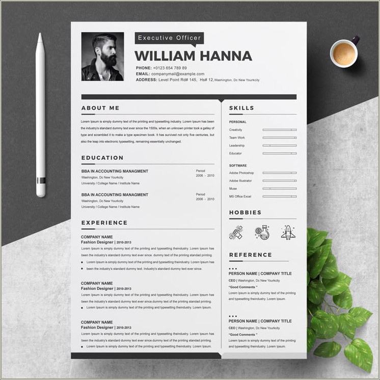 Free Resume Templates In Word Modern
