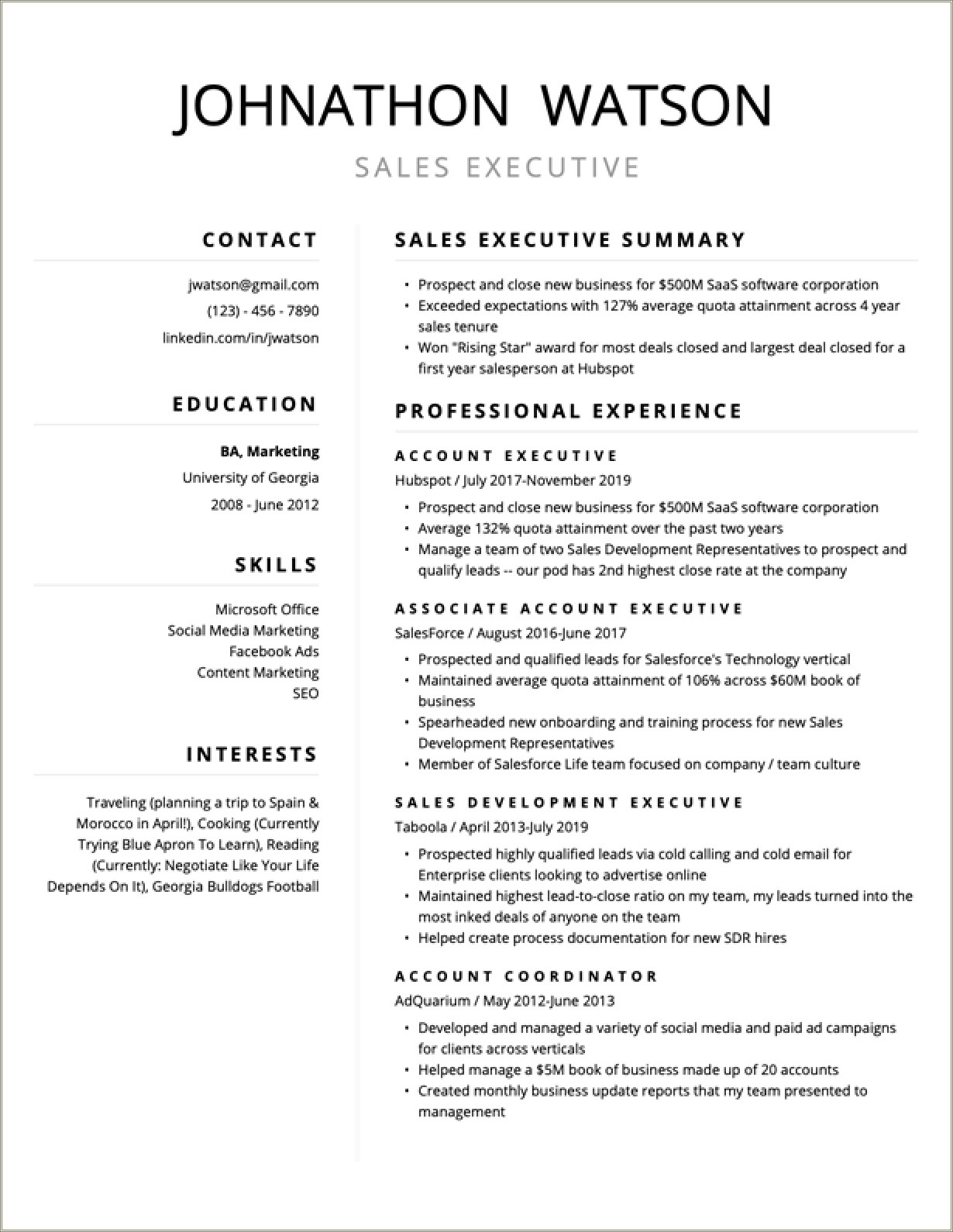 Google Resume Template Will Not Delete 2nd Page