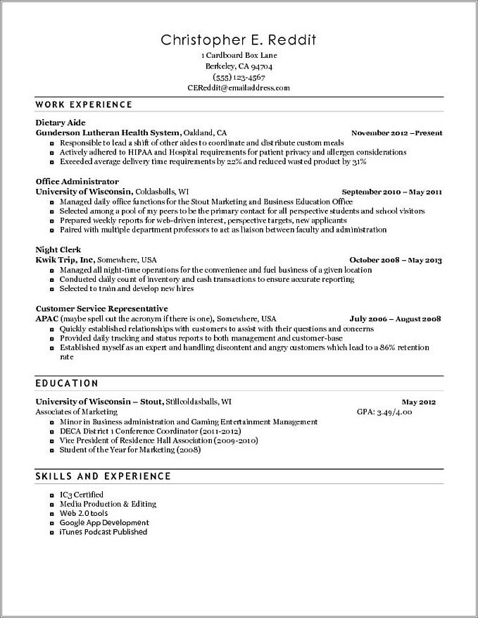Gpa On Resume After First Job Reddit