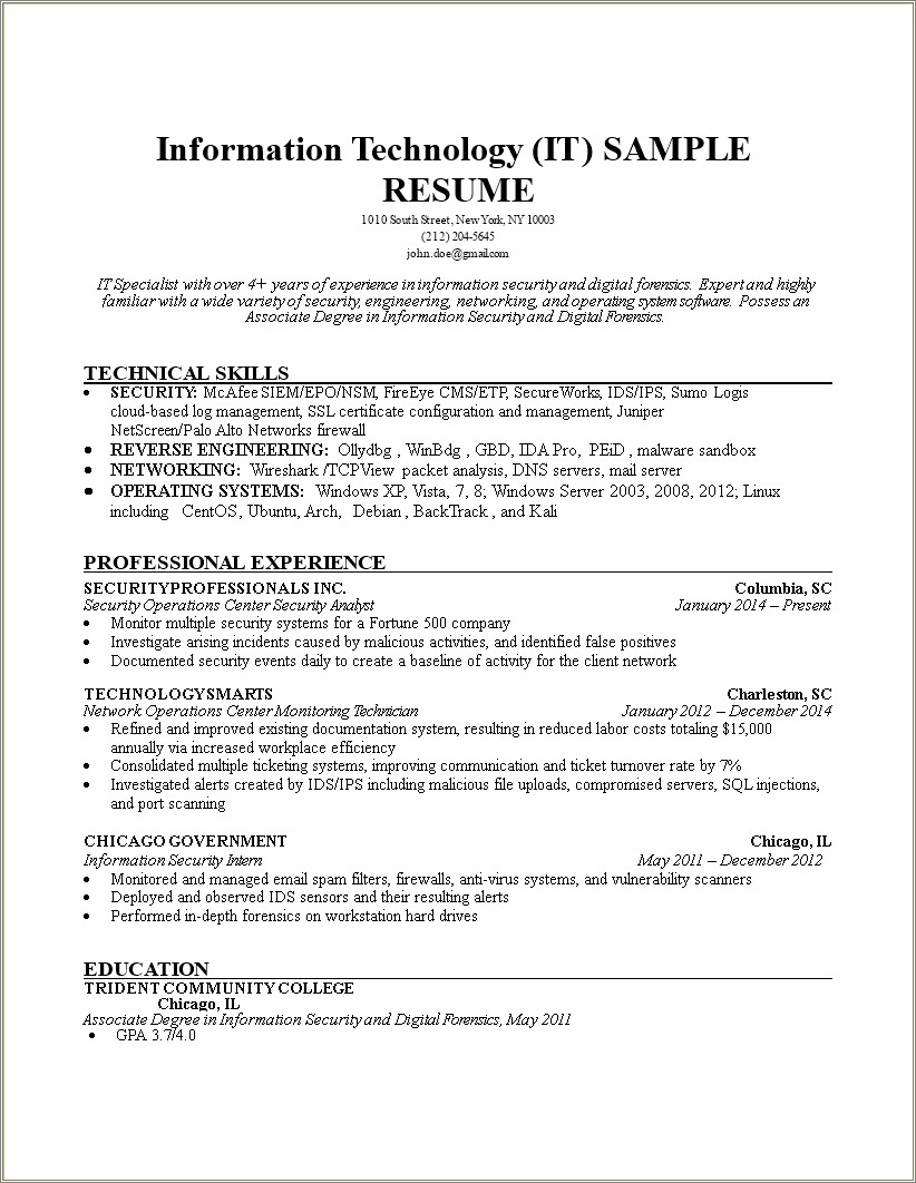 Network Security Analyst Palo Alto Sample Resume
