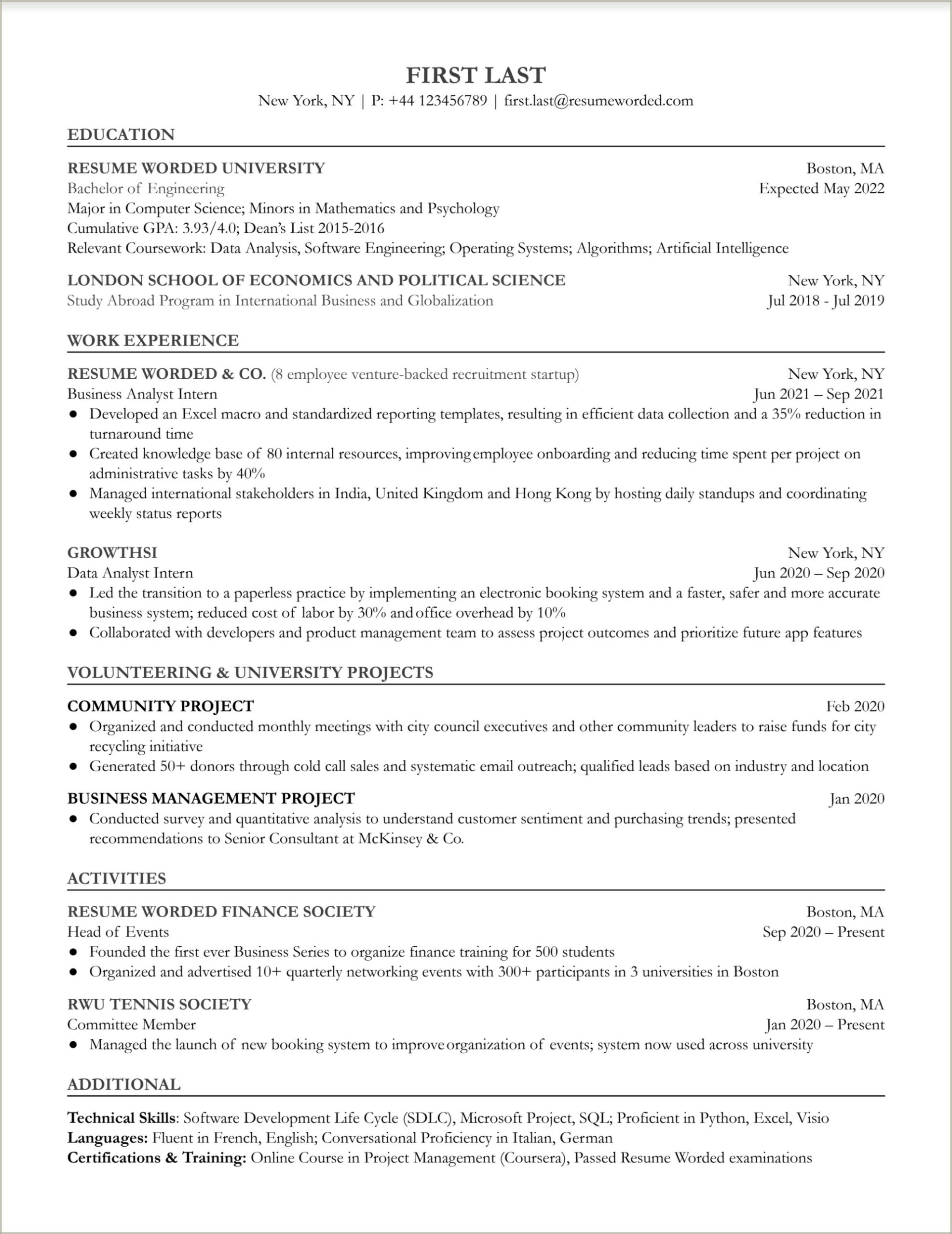 Prioritize Relevant Work Experience On A Resume