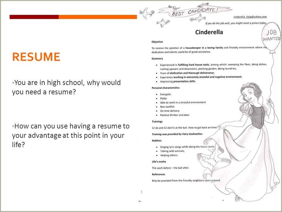 Resume High School College Yahoo Answers College