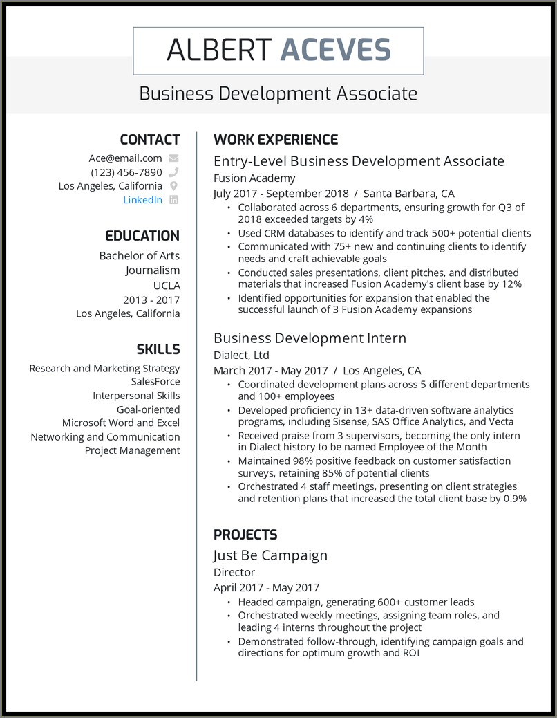 Resume Objectives For Commercial Real Estate Development Jobs