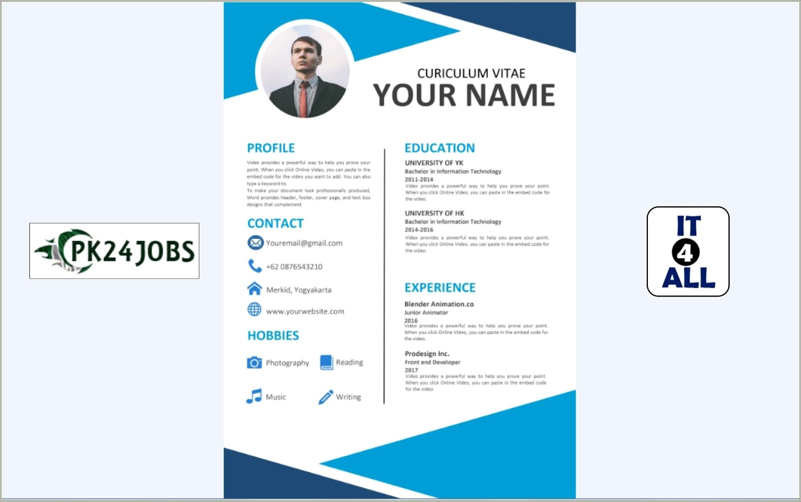 Resume Templates Word Free Download 2016