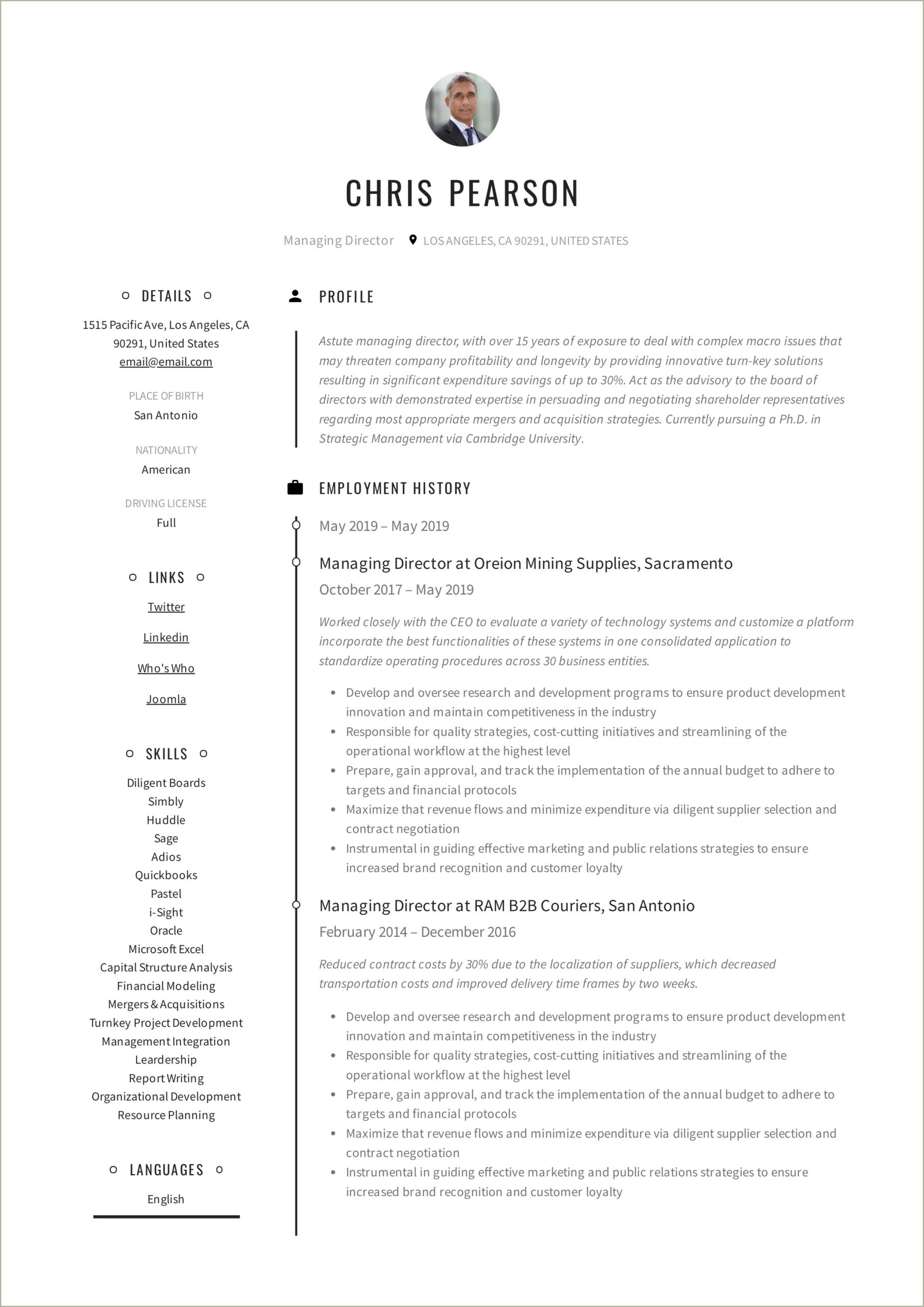 Using Managing Up In A Resume